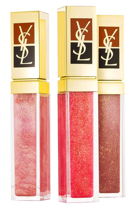 ysl lip gloss with gold|ysl lip gloss chart.